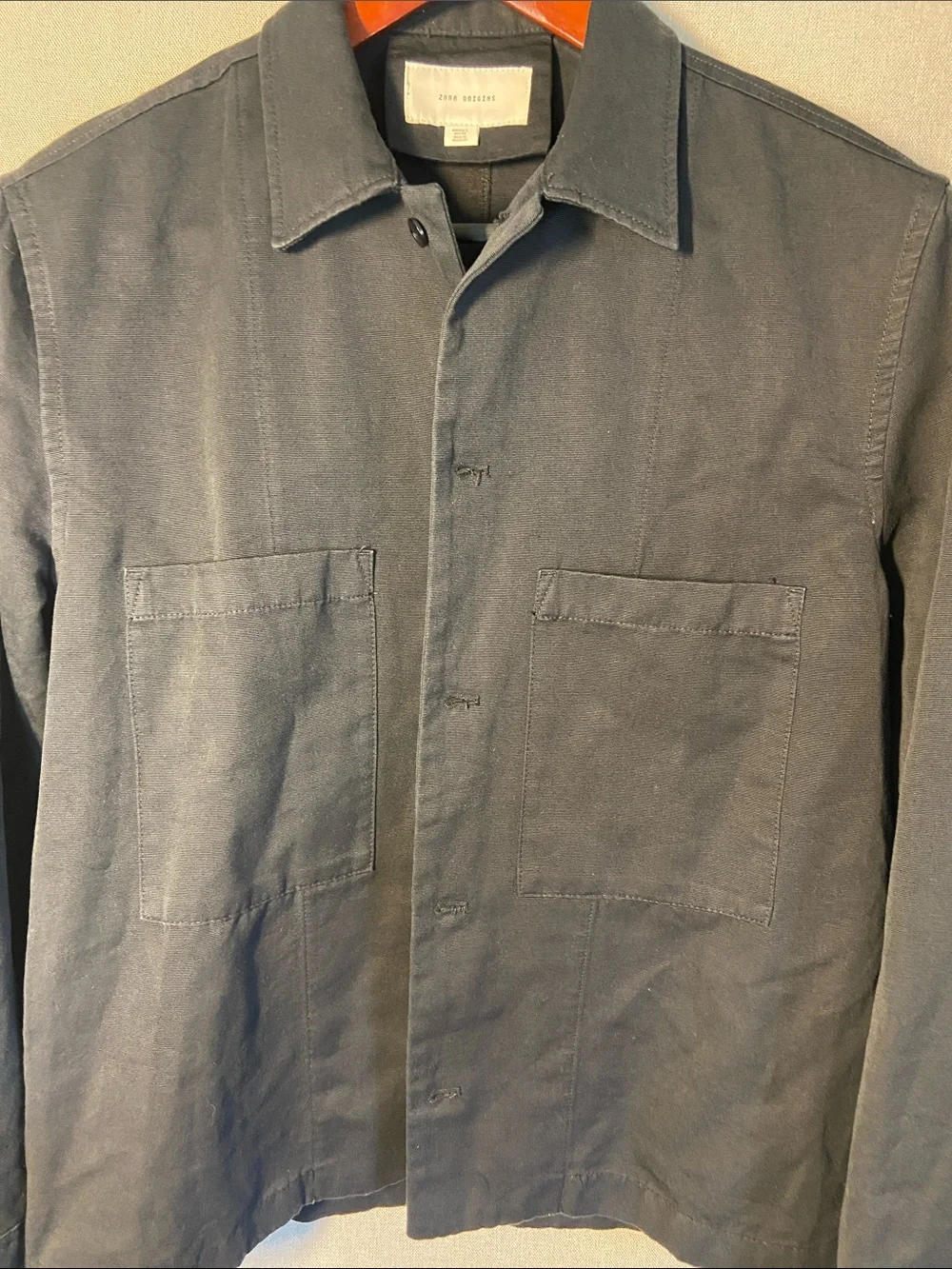 Zara Origins Black Top -overshirt. Size L - Picture 6 of 9